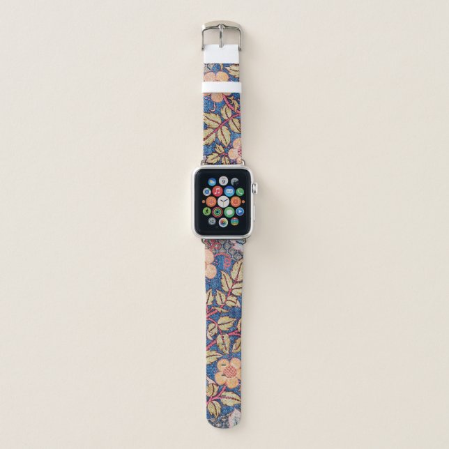 Rose Wreath, William Morris Apple Watch Band (Front)
