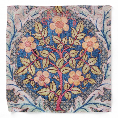 Rose Wreath William Morris Bandana