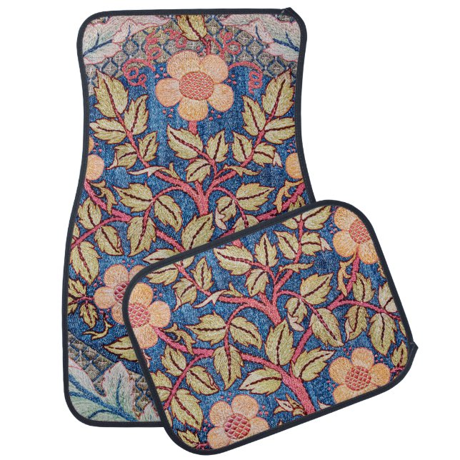 Rose Wreath, William Morris Car Floor Mat (Set)