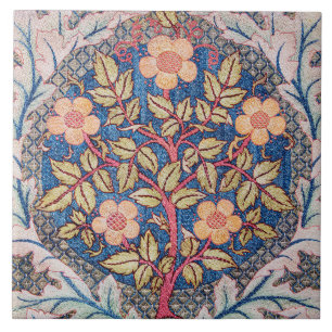 Rose Wreath, William Morris Ceramic Tile