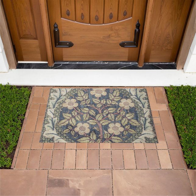 Rose Wreath William Morris Doormat (Outdoor)
