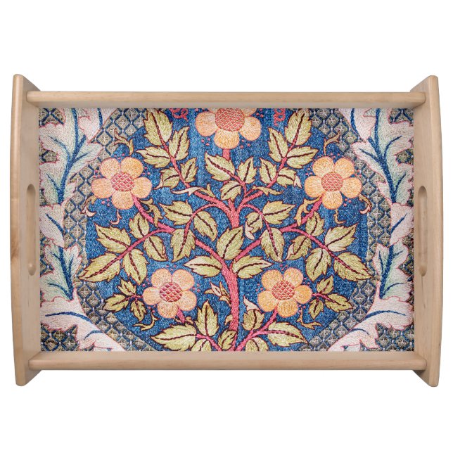 Rose Wreath, William Morris Serving Tray (Front)