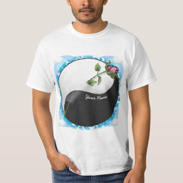 Rose Yin Yang T-Shirt (Front)