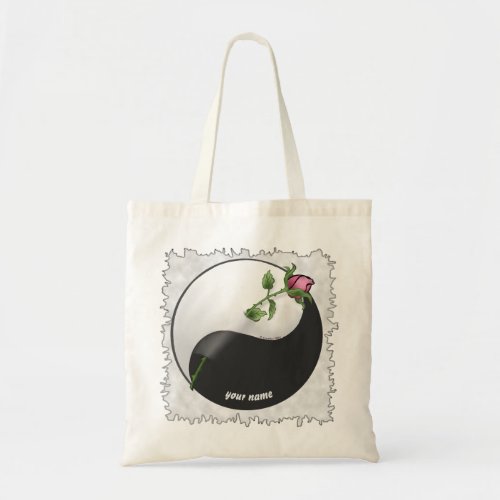 Rose Yin Yang  Wedding  tote bag