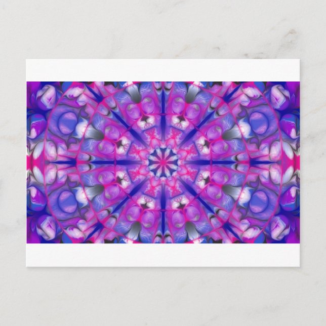 roseandbluemandala postcard (Front)