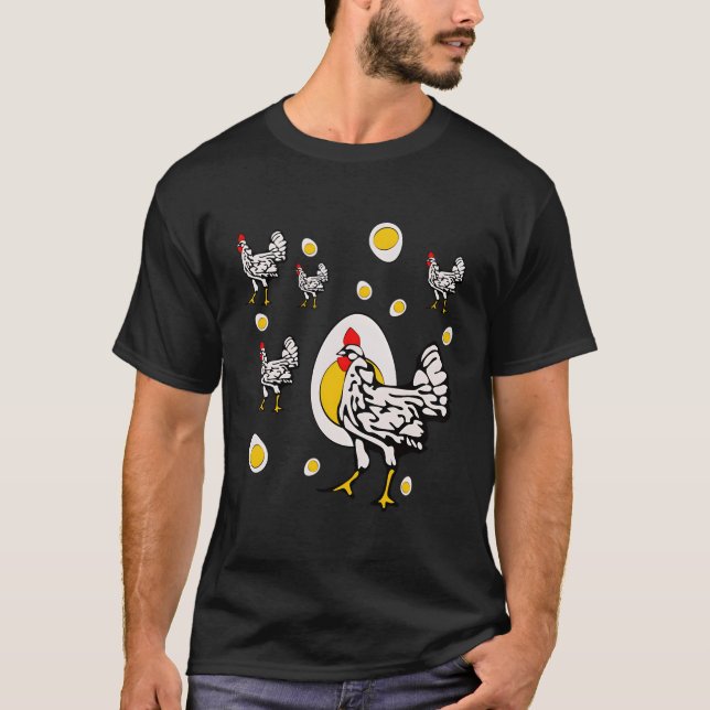 Roseanne Chicken Chickens T-Shirt (Front)