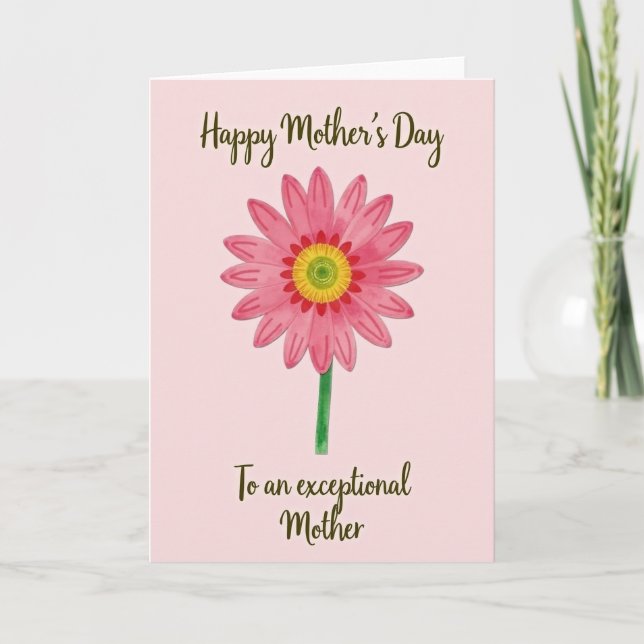 Roseate Floral Mothers Day Card (Front)