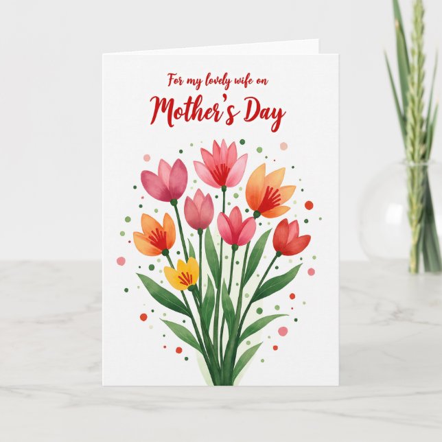 Roseate Hues Mothers Day Card (Front)
