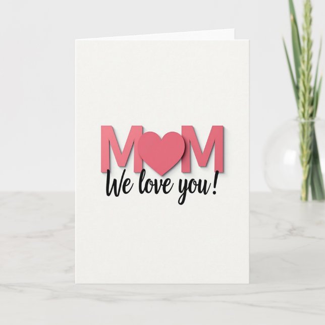Roseate Love Mothers Day Card (Front)