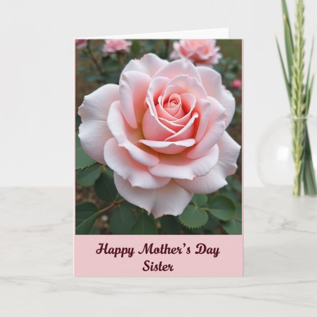 Roseate Mothers Day Bloom Card (Front)