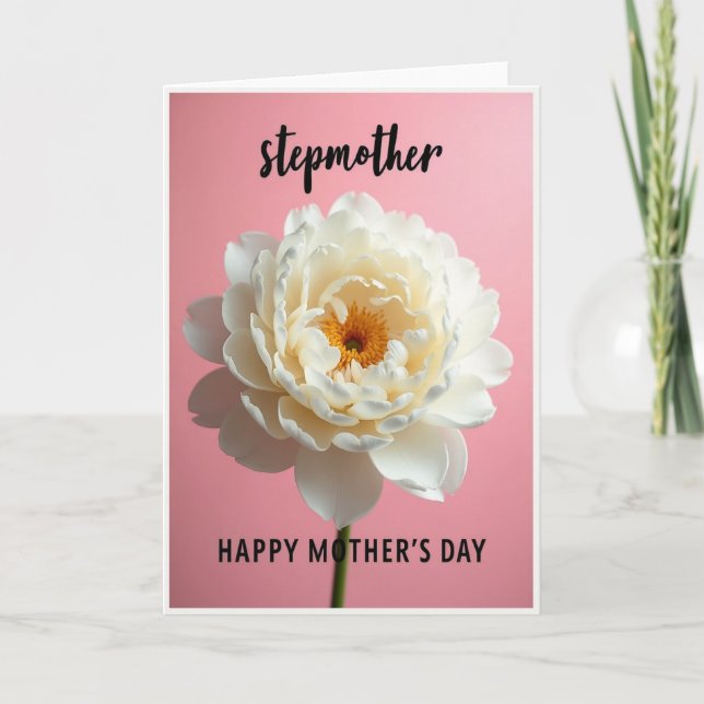 Roseate Mothers Day Flower Card (Front)