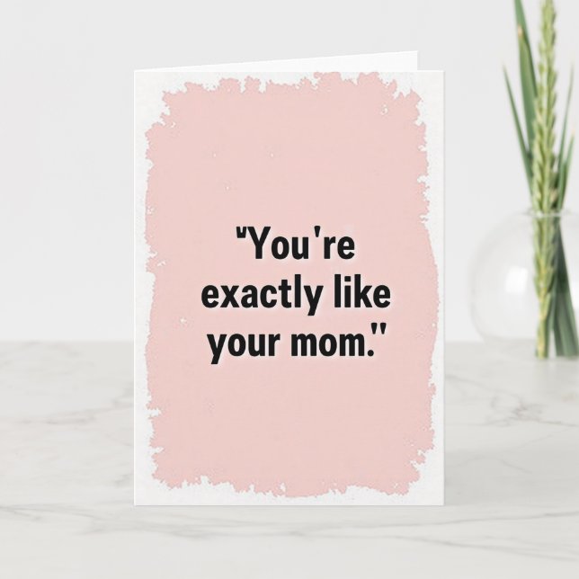 Roseate Mothers Day Message Card (Front)