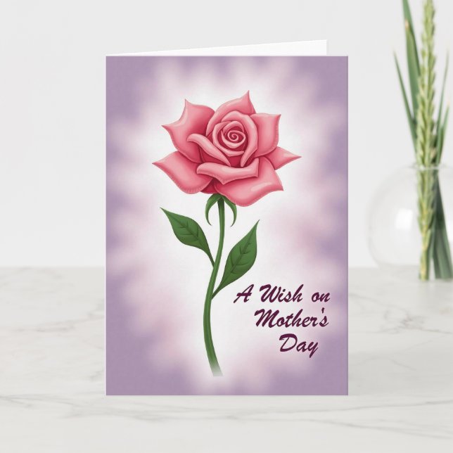 Roseate Mothers Day Wish Card (Front)