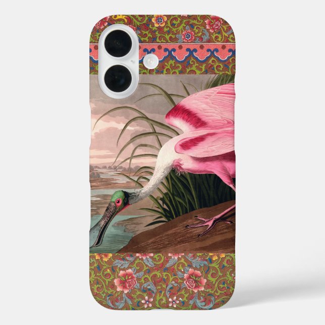 Roseate Spoonbill Audubon Bird Wildlife Case-Mate iPhone Case (Back)
