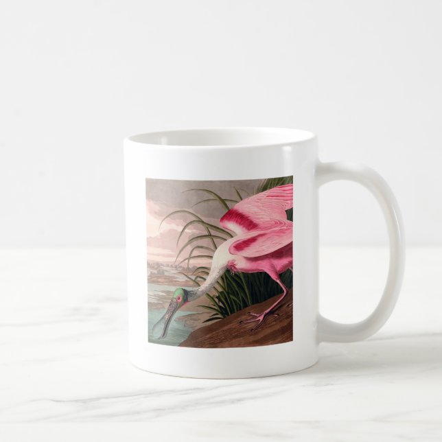 Roseate Spoonbill Audubon Bird Wildlife Coffee Mug (Right)