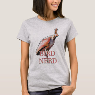 Roseate Spoonbill Bird Nerd T-Shirt