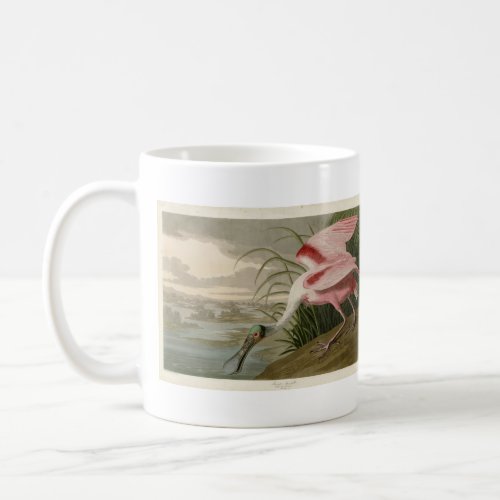 Roseate Spoonbill from Audubons Birds of America Coffee Mug