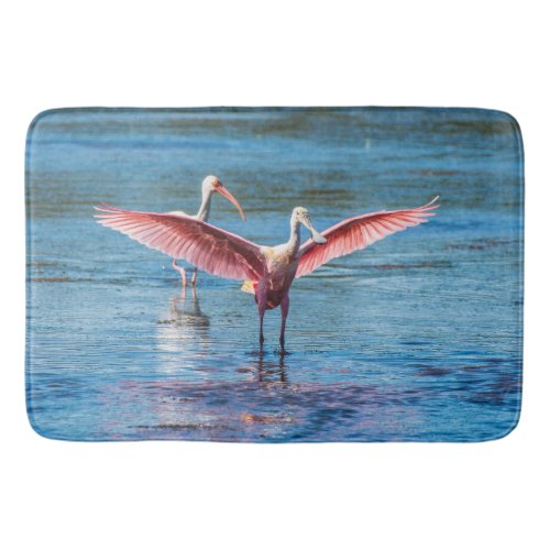 Roseate Spoonbill  Large Bath Mat