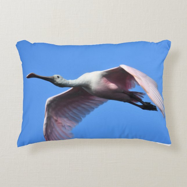 Roseate Spoonbill Pillow (Front)