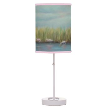 Roseate Spoonbills On East Creek Lamp by Pattyshop at Zazzle