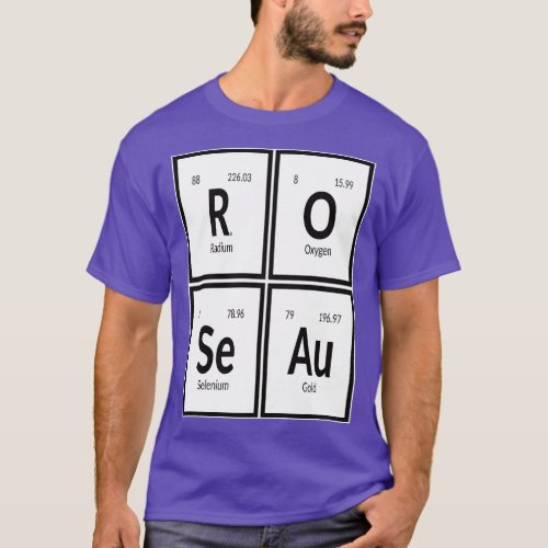 Roseau Periodic Table 1 T_Shirt