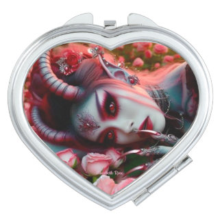 Rosebound Demon Beauty Compact Mirror