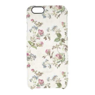 Rosebud Floral Pattern Clear iPhone 6/6S Case