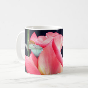 Rosebud Flower Delight Personalized Coffee Mug