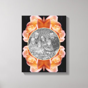 Rosebud Flower Tinted Create Your Own Photo Canvas Print