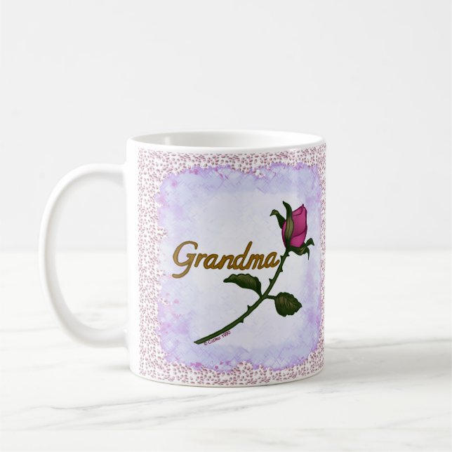Rosebud Grandma mug (Left)