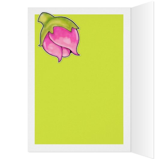 Rosebud Joy color border Card (Inside (Left))