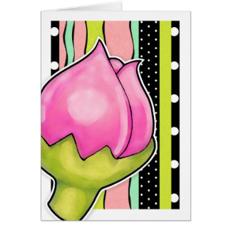 Rosebud Joy color border Card
