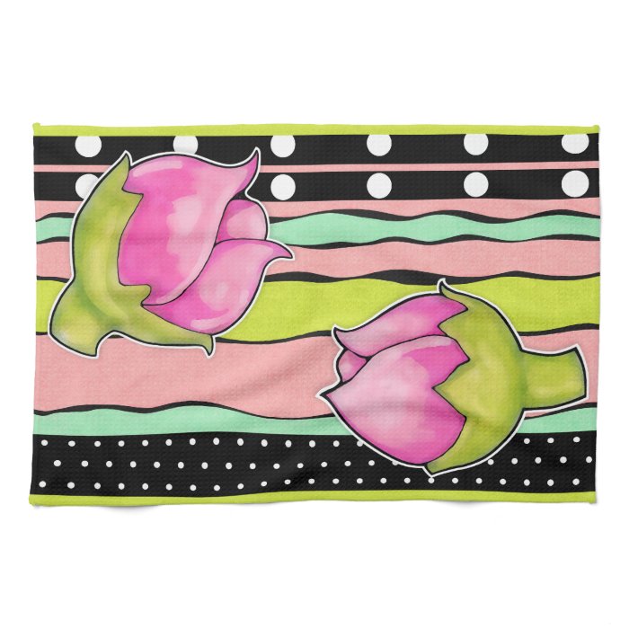 Rosebud Joy color Kitchen Towel