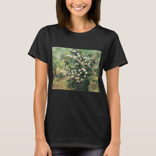 Rosebush in Blossom by Vincent van Gogh T_Shirt