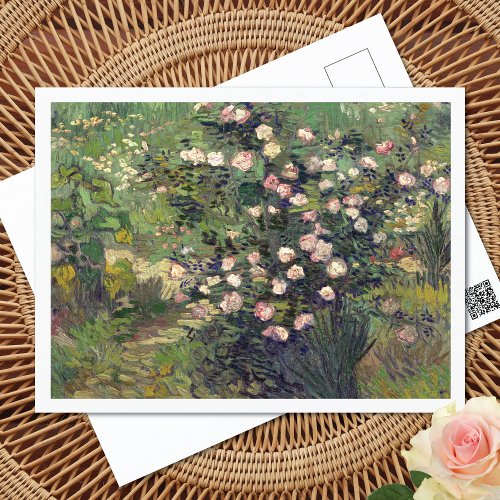 Rosebush in Blossom Vincent Van Gogh Postcard