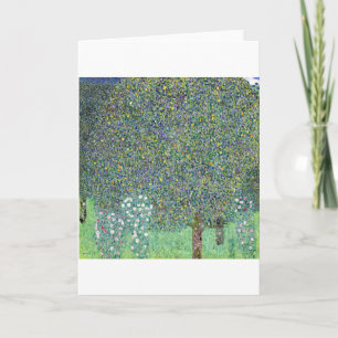 Rosebushes Under The Trees, Gustav Klimt Card