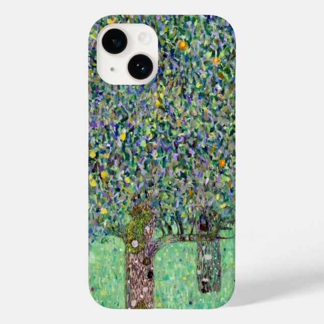 Rosebushes Under The Trees, Gustav Klimt Case-Mate iPhone Case (Back)