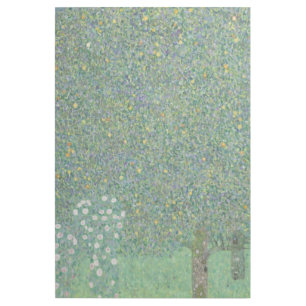 Rosebushes under the trees - Gustav Klimt Gallery Wrap