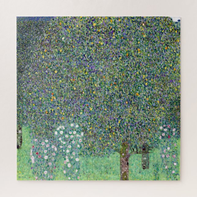 Rosebushes Under The Trees, Gustav Klimt Jigsaw Puzzle (Vertical)