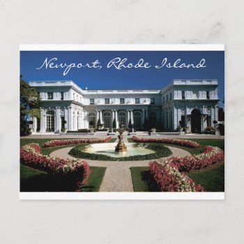Rosecliff Mansion  Newport Rhode Island Post Card by merrydestinations at Zazzle