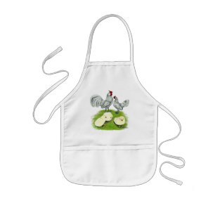 Rosecomb Bantams and Chicks Kids' Apron