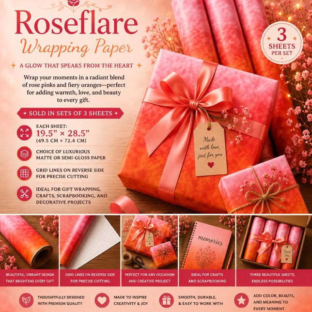 Roseflare Wrapping Paper Sheets (Creator Uploaded)
