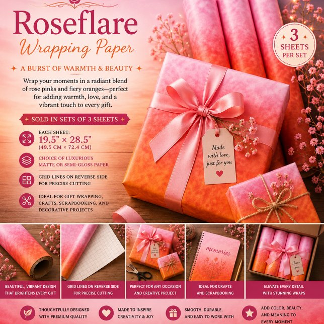 Roseflare Wrapping Paper Sheets (Creator Uploaded)