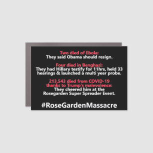 Rosegarden Massacre Hypocrisy Awareness bumper Car Magnet