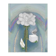 Rosegifts Dove Rose Acrylic Wall Art
