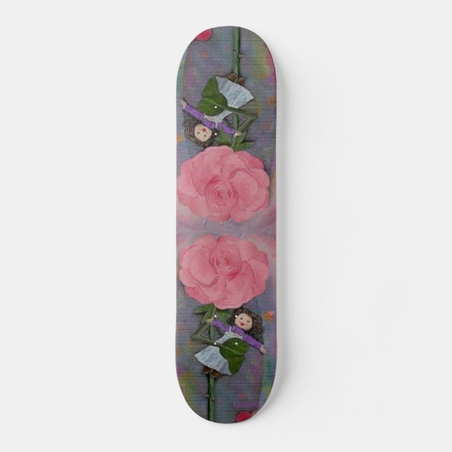 Rosegifts Ragdoll Rose skateboard. Skateboard Deck (Front)