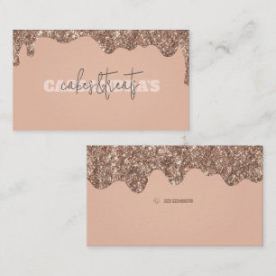 Rosegold Cakes and Treats Business Card 