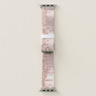 Rosegold Glitter Drips Luxury Sleek Glam Apple Watch Band