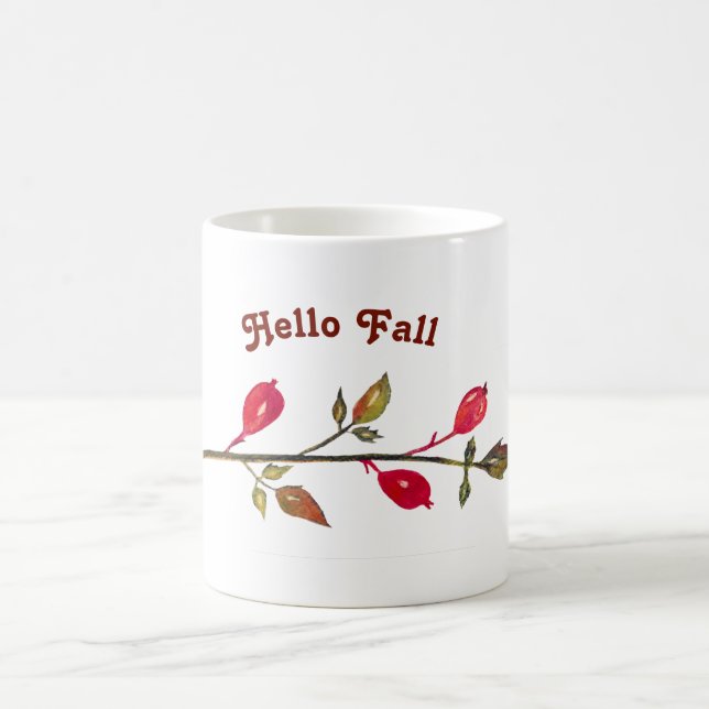 Rosehip, Rose hip Botanical  Custom  Mug (Center)