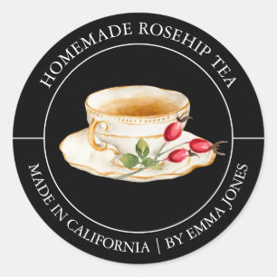 Rosehip Tea Modern label
